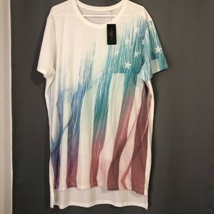 Men’s Guess American Flag Tee NWT